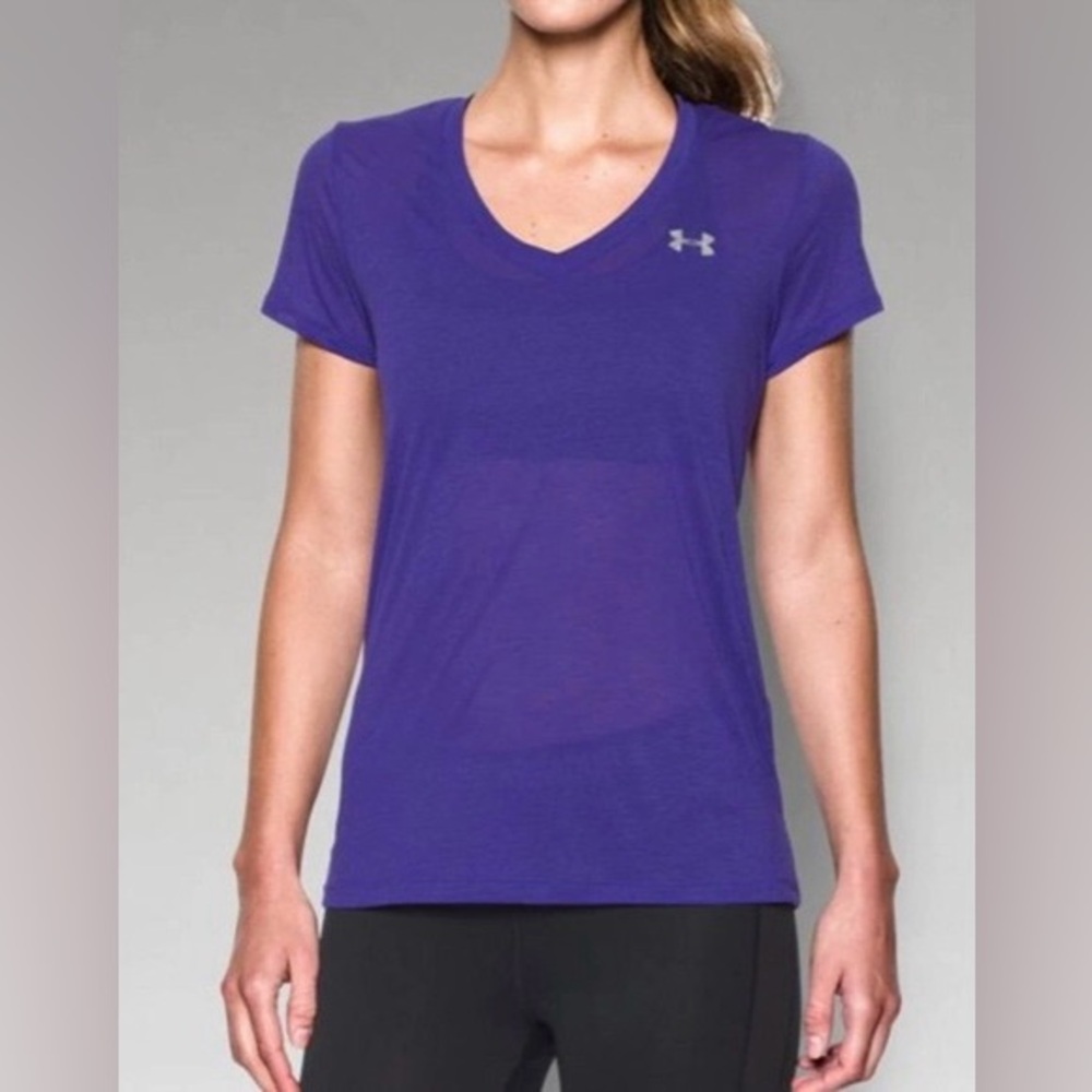 Under Armour Women's Tech Slub V-Neck T-Shirt